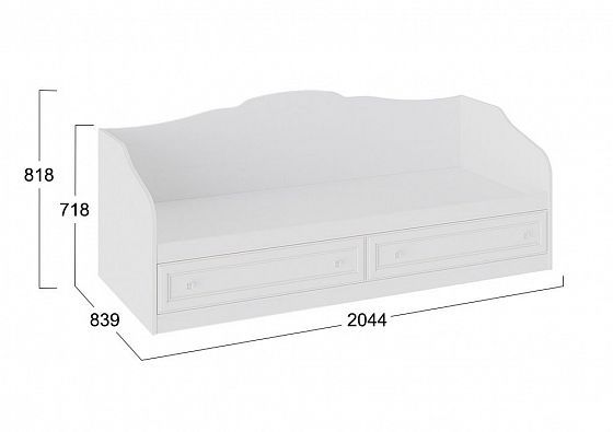Кровать "Франческа" ТД 312.12.01 - размеры